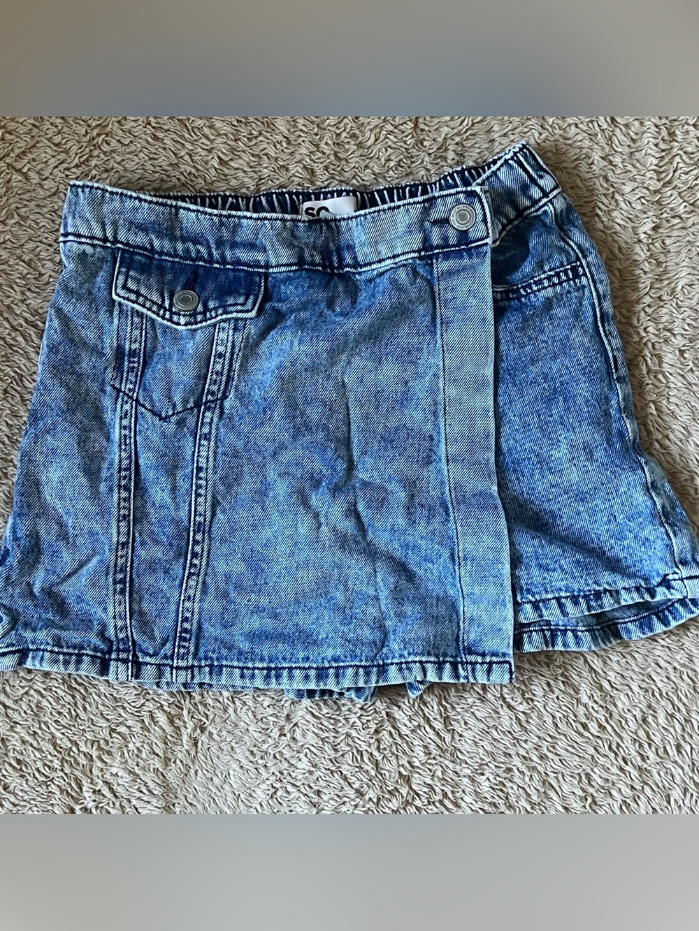 SO Blue Washed Denim Skort for Kids